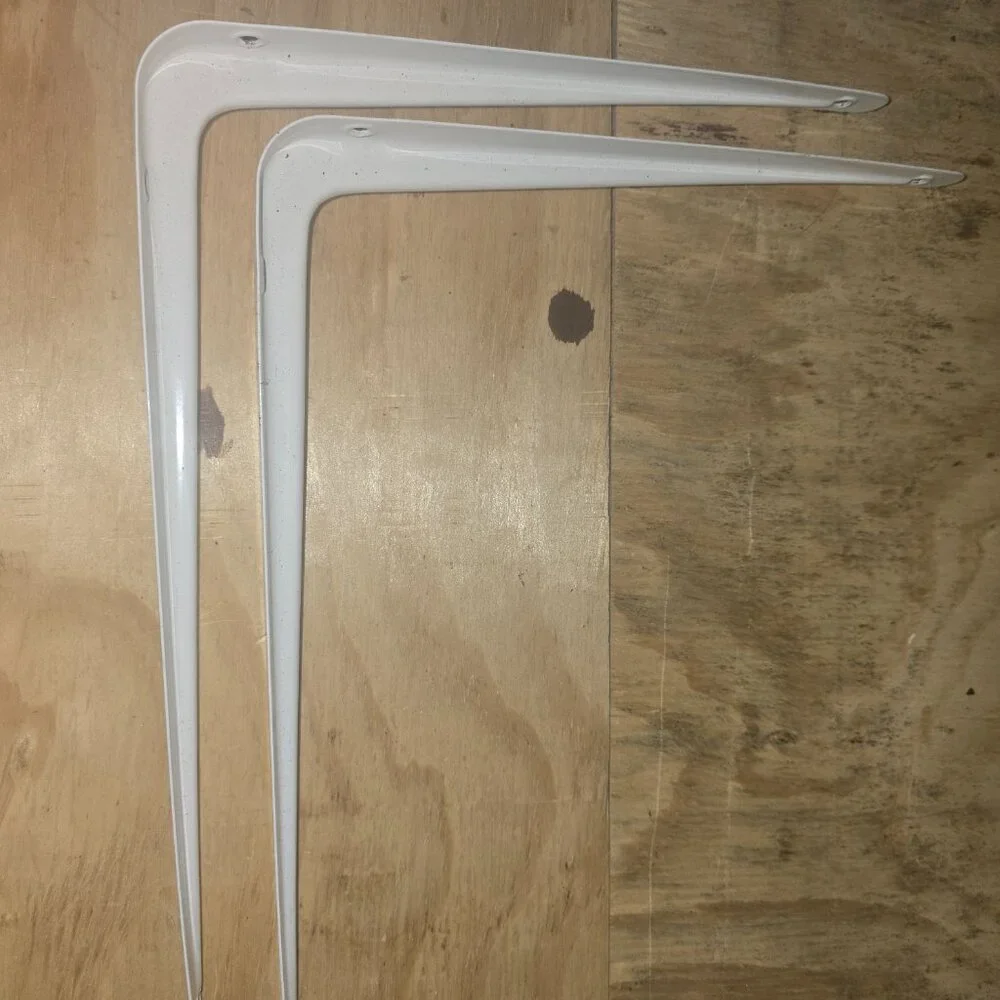 White Shelf Hangers 8x10 Set of 2